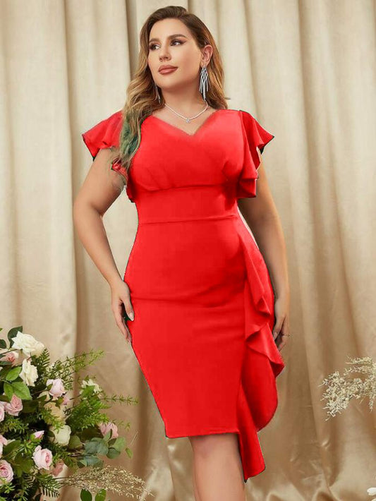 Rochie Eva Rosu Corai